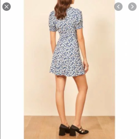 🆕Reformation⚡️RARE⚡️Drea Sweetheart Crepe Dress - Picture 5 of 9